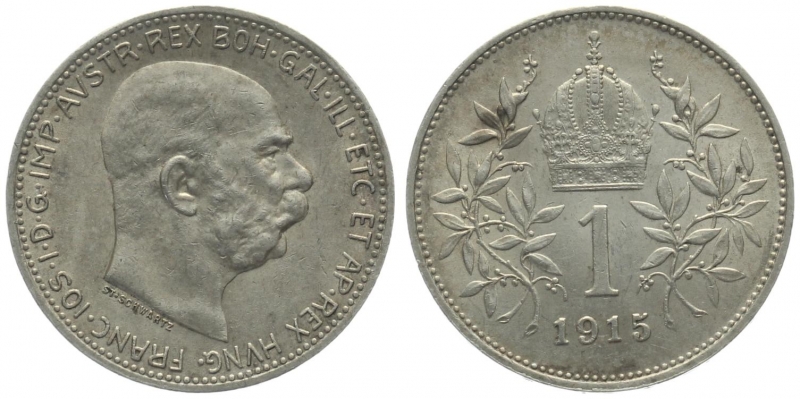 Österreich 1 Krone 1915 - Franz Josef I.